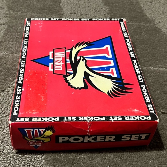 *6 for $10!**MISSING CARDS* Winston Cigarette Poker Set Plastic Chips & Box Only - Picture 4 of 9